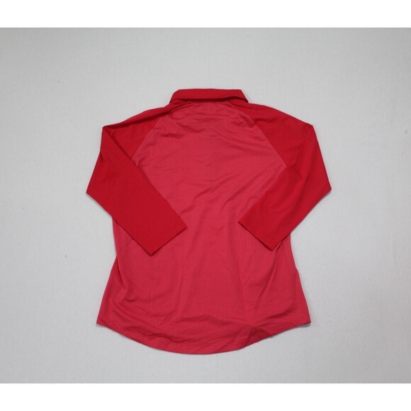 Adidas Women Red SweatShirt Golf Polo 3/4th Sleeve Size Small - Picture 6 of 7